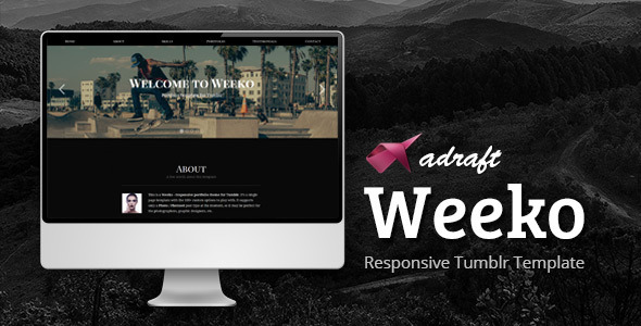 Weeko - Responsive Portfolio Tumblr Theme Nulled - Download Free Nulled
