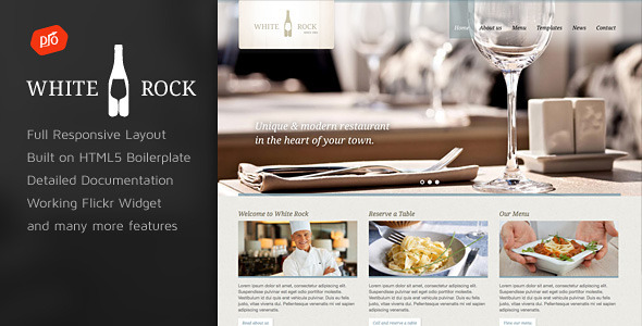 White Rock - Restaurant & Winery HTML Template Nulled Nulled - Free Download