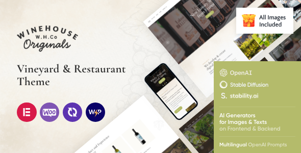 Wine House | Winery & Restaurant WordPress Theme Nulled Nulled - Free Download