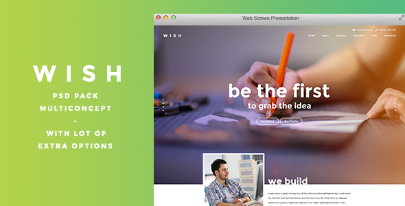 WISH - Multi Purpose PSD Template Nulled