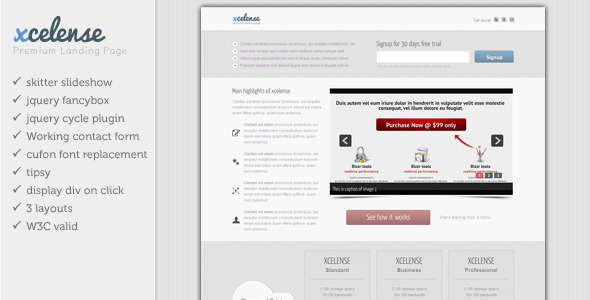 Xcelense Landing Page Nulled