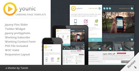 Younic Responsive Landing Page Nulled Nulled - Free Download
