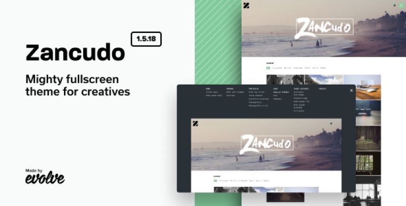 Zancudo - Mighty fullscreen theme for creatives Nulled Nulled - Free Download